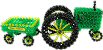Handmade Beaded Tractor