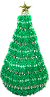 Beaded Safety Pin Christmas Tree