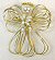 Gold Angel Pin with Pearl Beads