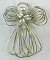Angel Pin with Pearl Beads - Silver - Silver Angel Pin with Pearl Beads