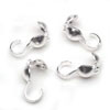 Double Cup Connector - Clamshells - Silver - Calotte
