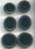 Oval Enhancers - GOLD RIM - - Cameos
