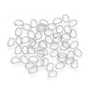 Oval Jump Rings - Bright Silver - Jump Rings - Oval