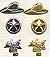 Western Hat Studs - GOLD - Metal Western Style Studs -