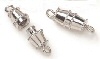 Brass Barrel Clasp Plated - Nickel Plated - Barrel Clasp