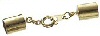Assembled End Cap Clasp - Gold - Assembled End Cap Jewelry Clasp -