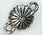 2 Loop Connector - Antique Silver -  - 