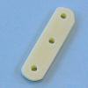 Flat Spacer Bar with 3 Holes - Ivory - Jewelry Dividers - Separator Bar