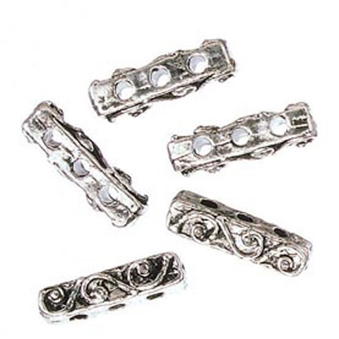 connectors jewelry bar silver 6pc 18mm hole darice bracelet 1970