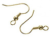 Brass Fish Hook Earrings - Gold - Jewelry Findings