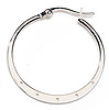 Earring Hoops Nickel Free - SILVER PLATED - -