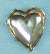 Domed Heart Nail Heads - SILVER - Heart Nail Heads -