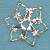 6 Pointed Star Jewelry Connector - SILVER -  - 