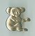 Koala Shaped Pronged Metal Nailheads - Silver - -