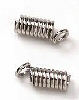 Crimp Coil Necklace End - Silver - Jewelry Findings