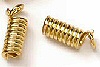Crimp Coil Necklace End - Gold - Jewelry Findings