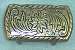 Leaves Pattern Rectangle Nail Heads - PEWTER - Leaves Pattern Rectangle Nail Heads -