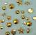 Nail Heads Assortment - GOLD - Nail Heads Assortment -