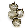 Dome Studs - Studs for Clothing - Fabric Studs - Antique Silver - Silver Nailheads - Silver Studs for Clothing - Bedazzler Studs