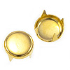 Round Studs - Studs for Clothing - Fabric Studs - Gold - Gold Nailheads - Gold Studs for Clothing - Bedazzler Studs