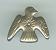 Thunderbird Shaped Pronged Metal Nailheads - Silver - Thunderbird Nailhead -