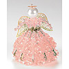 Birthstone Angel Kits - Beaded Angel Tree Topper - Pink - Birthstone Safety Pin Angel Kit - Beaded Angel Kits -