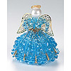 Birthstone Angel Kits - Beaded Angel Tree Topper - Lt Sapphire - Birthstone Safety Pin Angel Kit - Beaded Angel Kits -