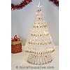 Beaded Safety Pin Christmas Tree Kit - Crystal Tree / Gold Pins - Christmas Tree Kit