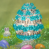 Beaded Egg Shaped Kit - Lt Aqua - Beading Kit - Craft Kit - Beaded Egg - Easter Egg Decorations - 