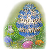 Beaded Egg Shaped Kit - Lt Sapphire - Beading Kit - Craft Kit - Beaded Egg - Easter Egg Decorations - 