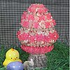 Beaded Egg Shaped Kit - Pink & Crystal - Beading Kit - Craft Kit -- Beaded Egg - 