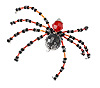 Christmas Spider Ornament Kit - Halloween Spider Kit - Red & Other - Christmas Spider Ornament Kit - Christmas Spider to Make - 