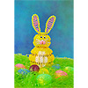 Beaded Easter Bunny Kit - Lighted Easter Bunny Decoration - Yellow Bunny - Beaded Safety Pin Bunny - Bunny Crafts - DIY Easter Crafts - 
