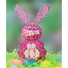Beaded Easter Bunny Kit - Lighted Easter Bunny Decoration - Purple Bunny - Beaded Safety Pin Bunny - Bunny Crafts - DIY Easter Crafts - 