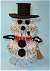 Beaded Snowman Kit - Crystal - Craft Kit - Christmas Craft Kit - 