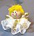 Lace Angel Christmas Ornaments. -  -  - Angel Crafts - Angel Pin Kits