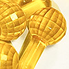 Ceramic Tree Ornaments - Globe Peg Ornaments - Sun Gold - Pegs for Ceramic Christmas Tree - Pegged Ornaments - 