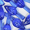 Ceramic Tree Ornaments - Swirl Peg Ornaments - Dk Sapphire ( Blue) - Pegs for Ceramic Christmas Tree - Pegged Ornaments - 