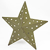 Tea Light Holder - Tin Star - Rustic Green - Tea light holder