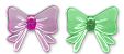 Pegged Bows Ornament Pegs - Pegged Ornaments - Lamp Pot Ornaments - Pegged Beads