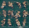 Resin Cherub Angel Ornaments -  - Resin Gold Tiny Cherub Angels - Angel Ornaments - Angel Charms playing musical instruments - Angel Miniatures