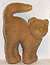 Miniature Flocked Cat - Halloween Decorations