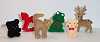 Miniature Flocked Animals - Assortment - - Miniature Animals