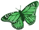 Feathered Monarch Butterflies - Green - Feather Butterflies - Craft Monarch Butterflies - Craft Butterflies