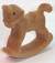 Flocked Rocking Horse