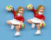 Mini Cheerleaders - Sports Table Decorations - Cheerleader Cake Decorations