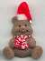 Flocked Christmas Bears - MIXED BROWN - - Christmas Decorations