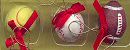 Resin Sports Christmas Ornaments
