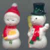 Snowman Couple Christmas Decorations