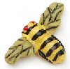 Mini Resin Bees` -  -  - Miniature Flocked Bugs
